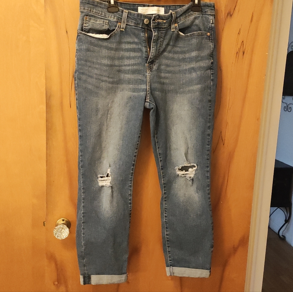 Levi's Signature by Levi Strauss Light Blue Cropped Jeans
